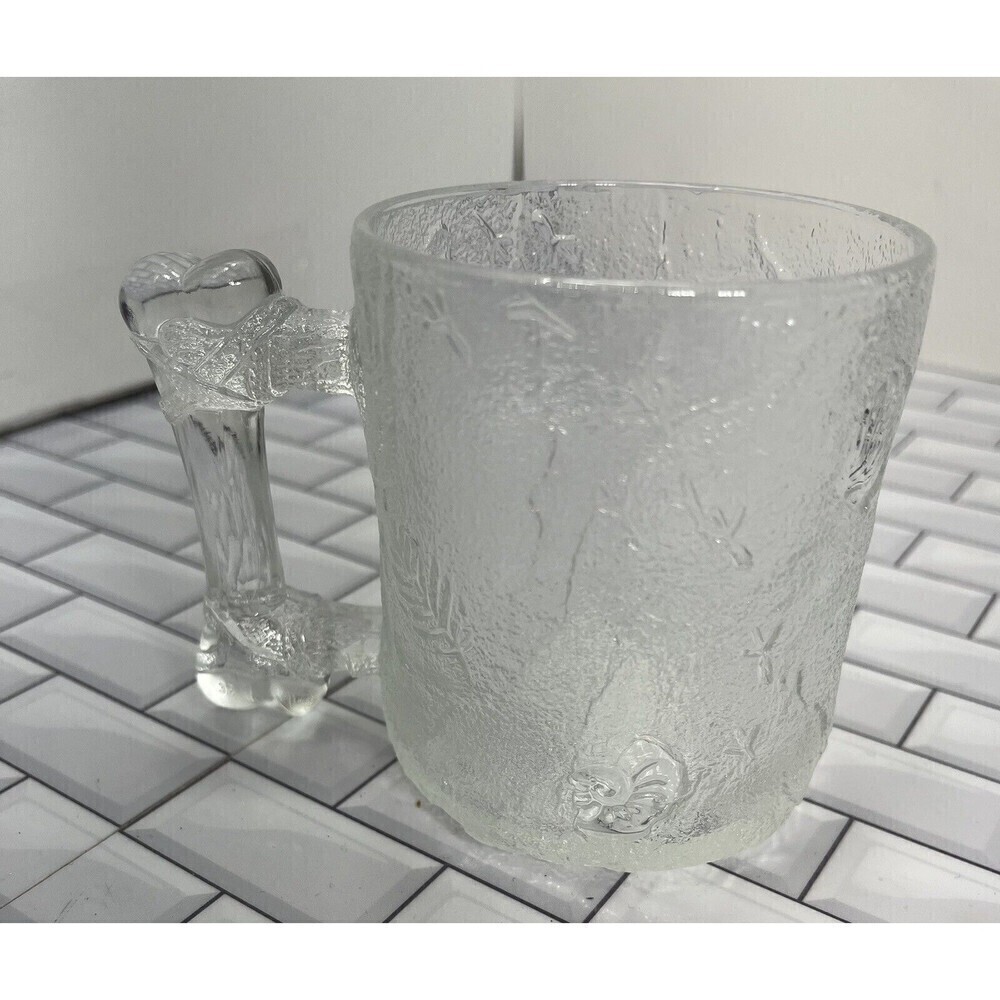 1993 Original McDonalds Flintstones Mug in perfect condition, clear glass - Picture 6 of 12